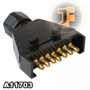 7 Way Flat Plastic Plug