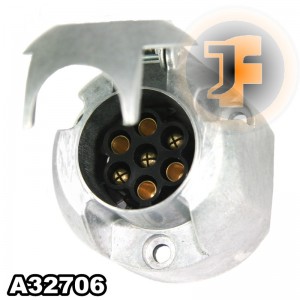 7 Way Round Aluminum Socket