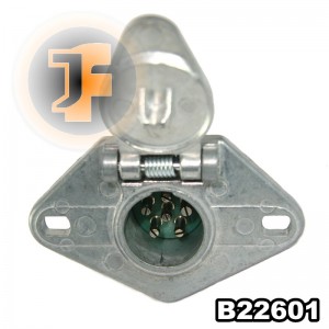 6 Way Round Metal Socket